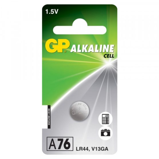 GP BUTTON CELL A76/ LR44 1PK - Dive Factory South Africa
