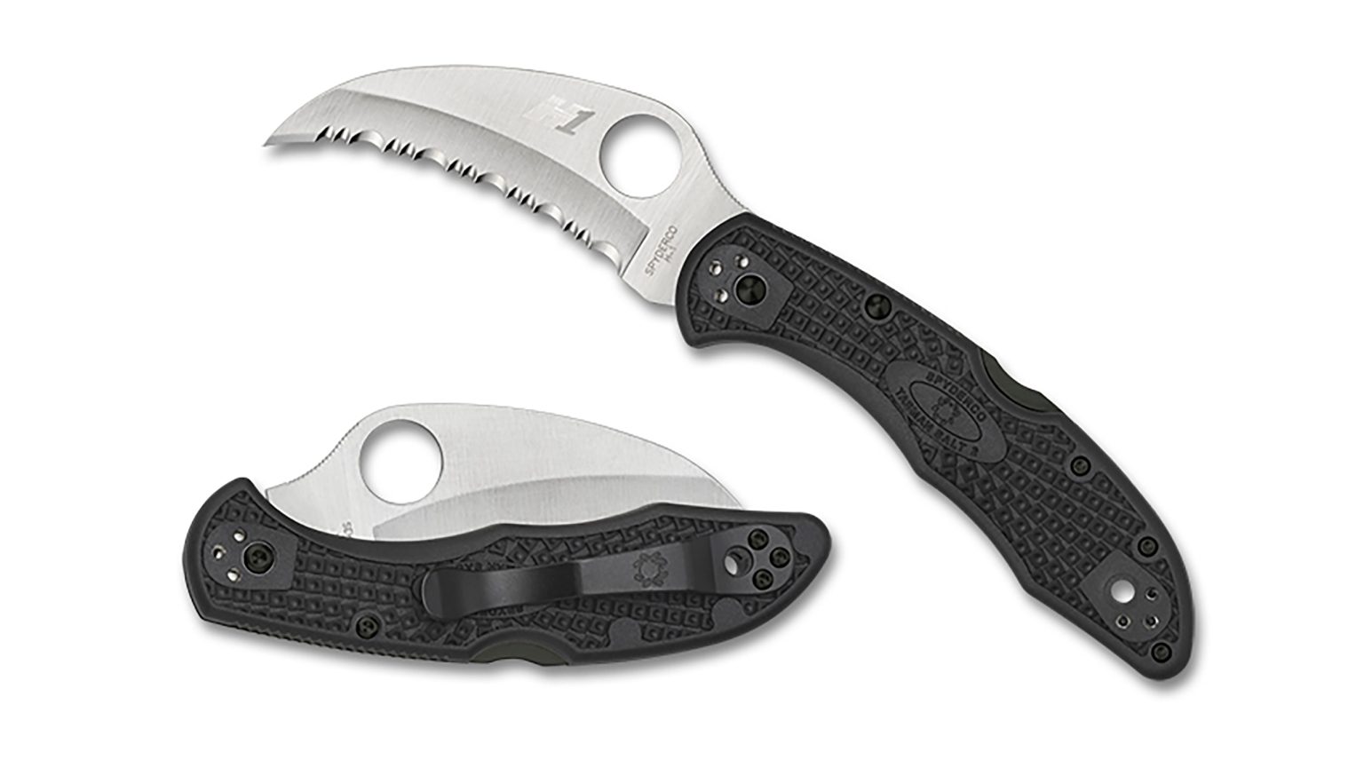 Spyderco Tasman Salt 2 Black H2 - Dive Factory South Africa