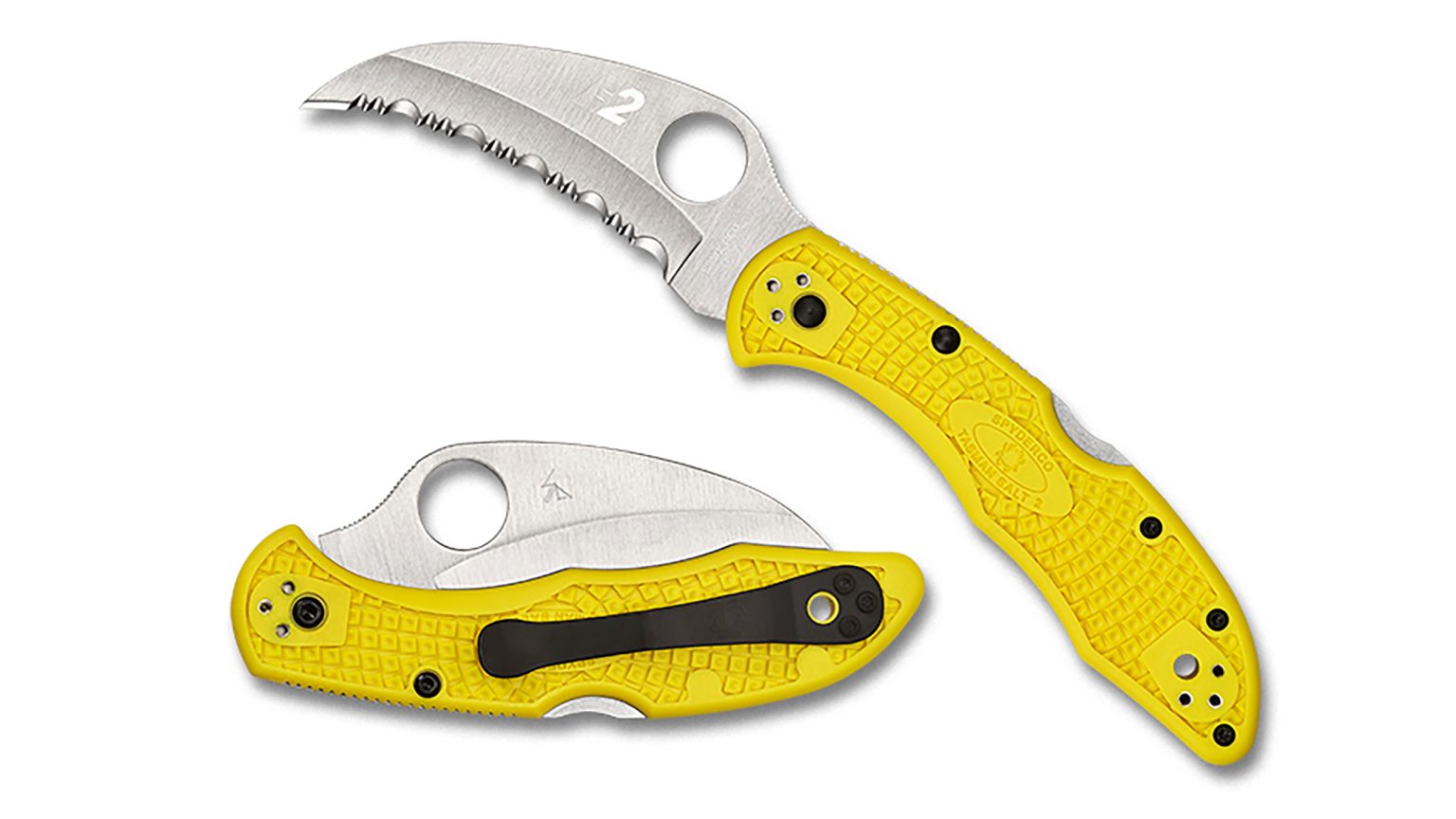 Spyderco Tasman Salt 2 Yellow H2 - Dive Factory South Africa
